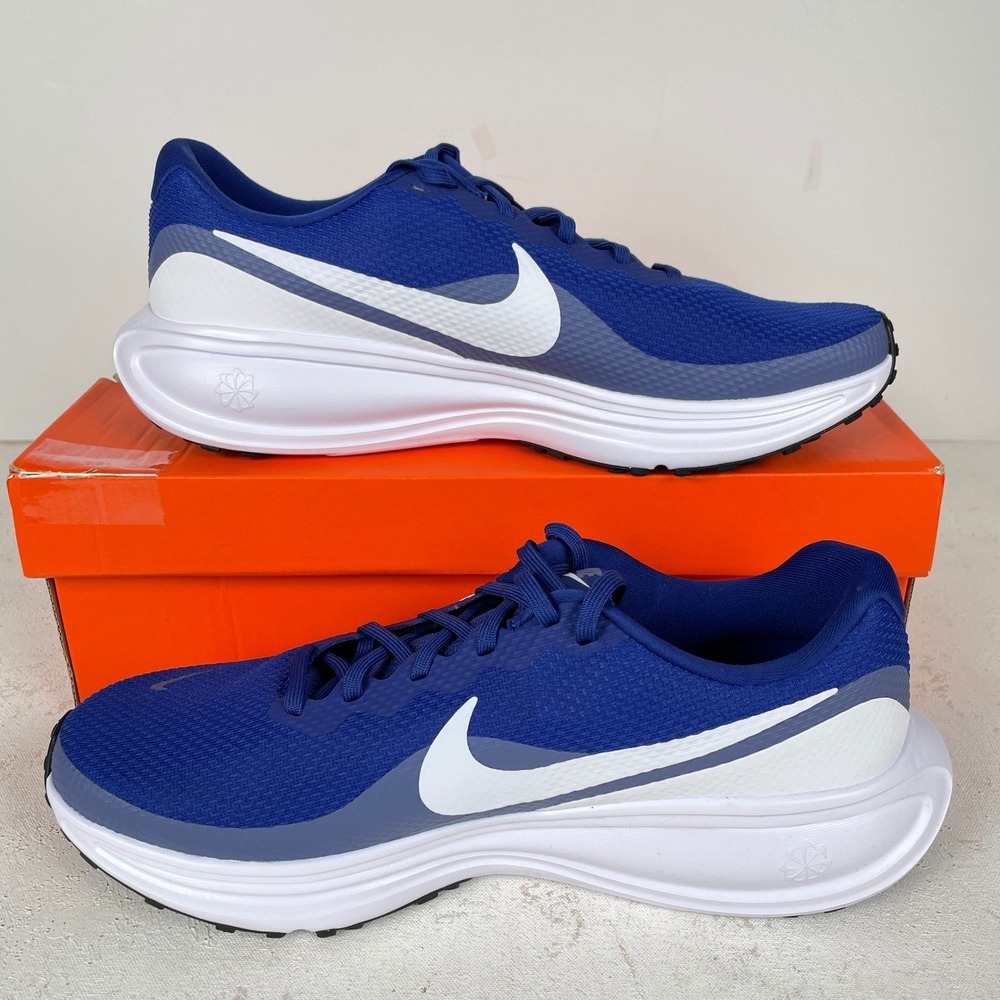 Nike Revolution 8 Running Shoes Mens 13 Blue Deep Royal Blue White HJ9198-401